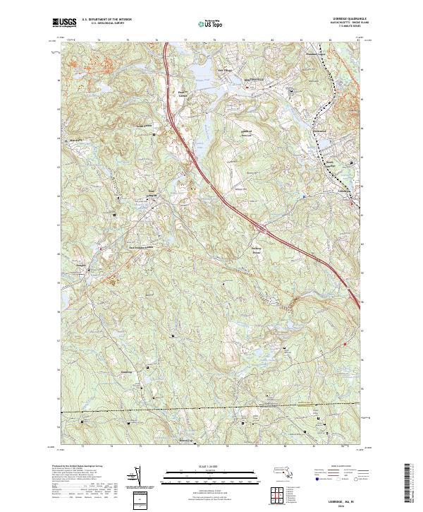 USGS Topographic Map – Uxbridge