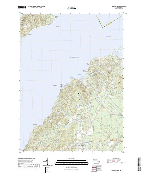 USGS Topographic Map – Vineyard Haven