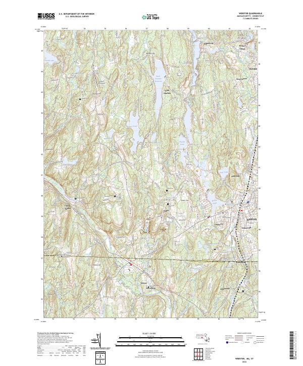USGS Topographic Map – Webster