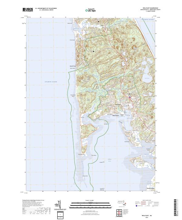 USGS Topographic Map – Wellfleet