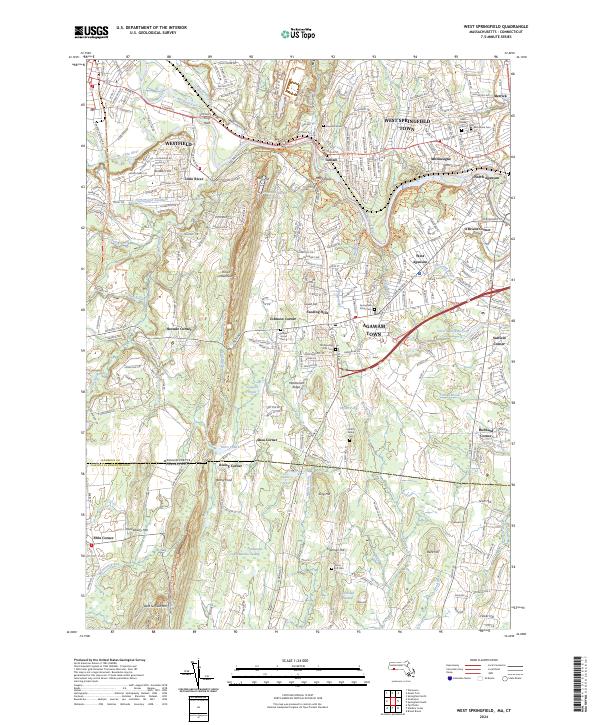 USGS Topographic Map – West Springfield
