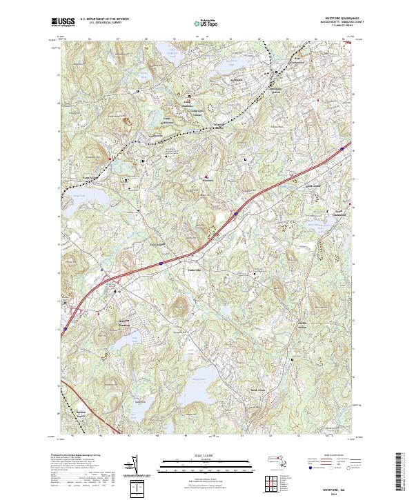 USGS Topographic Map – Westford
