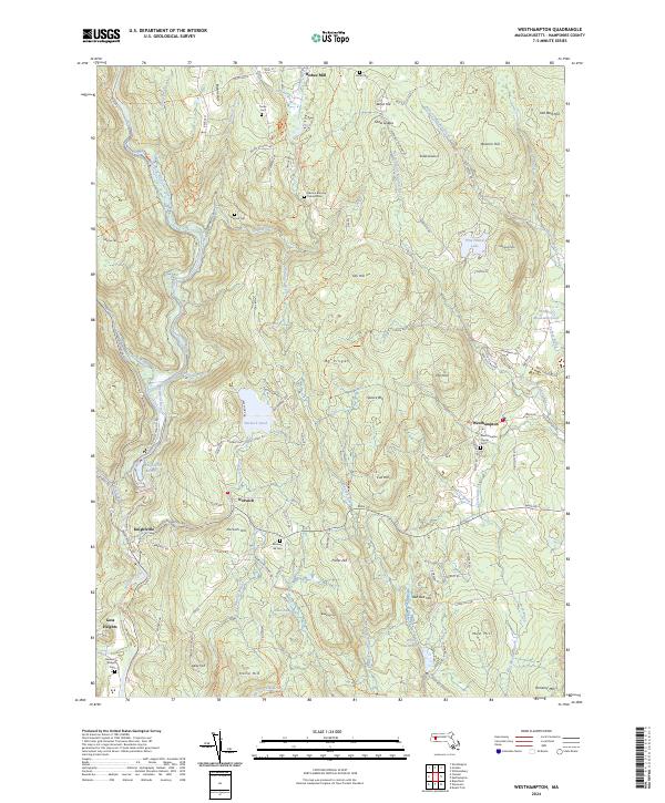 USGS Topographic Map – Westhampton