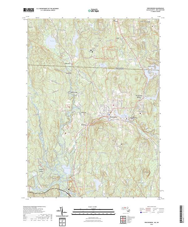 USGS Topographic Map – Winchendon