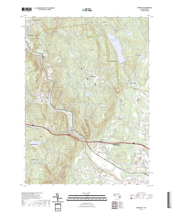USGS Topographic Map – Woronoco