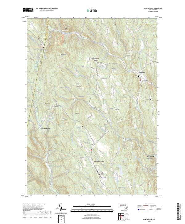 USGS Topographic Map – Worthington