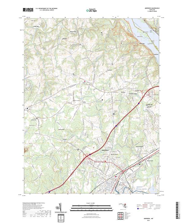 USGS Topographic Map – Aberdeen