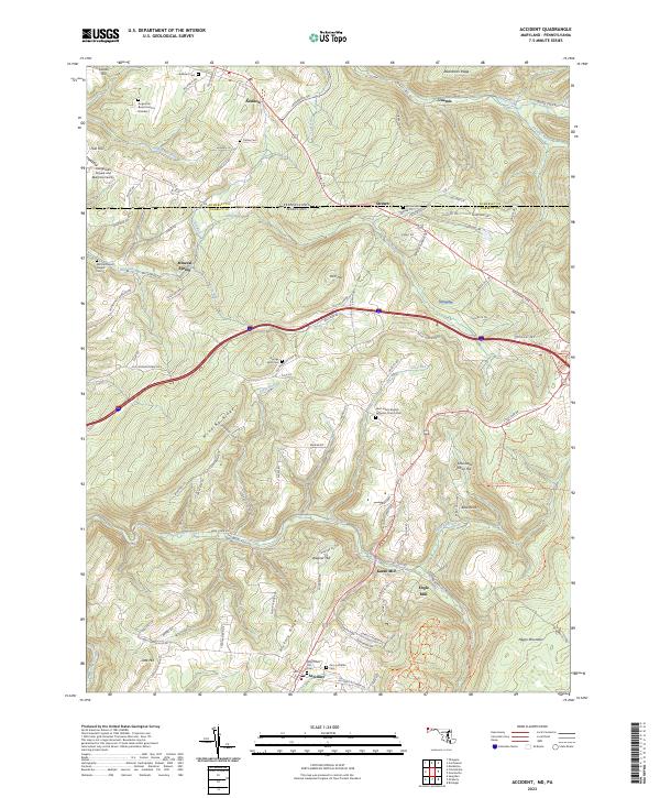 USGS Topographic Map – Accident