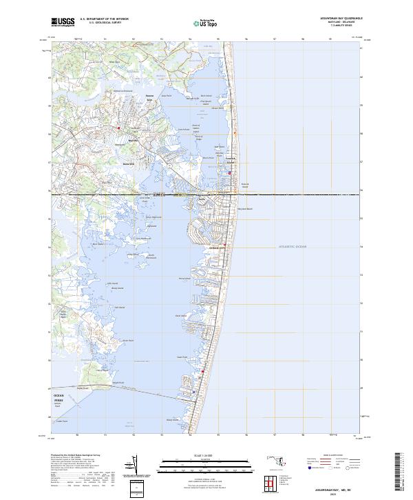USGS Topographic Map – Assawoman Bay