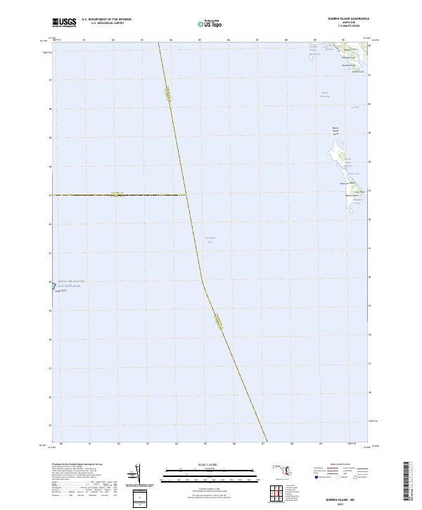 USGS Topographic Map – Barren Island