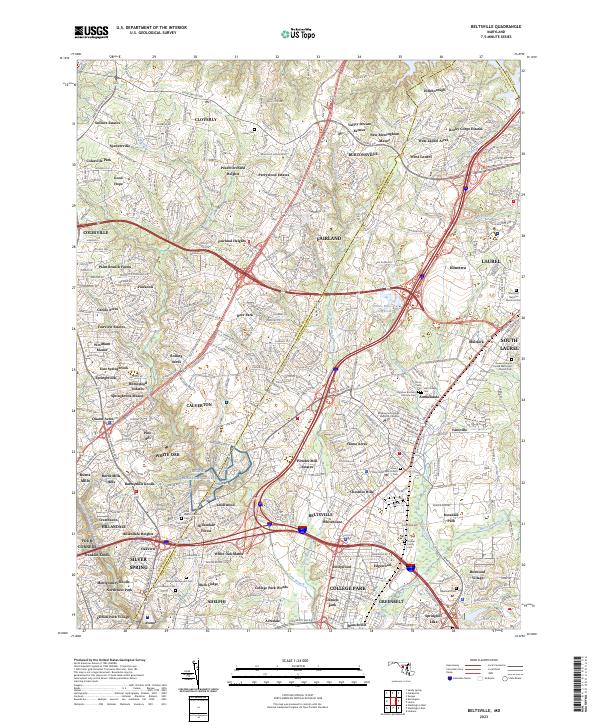 USGS Topographic Map – Beltsville