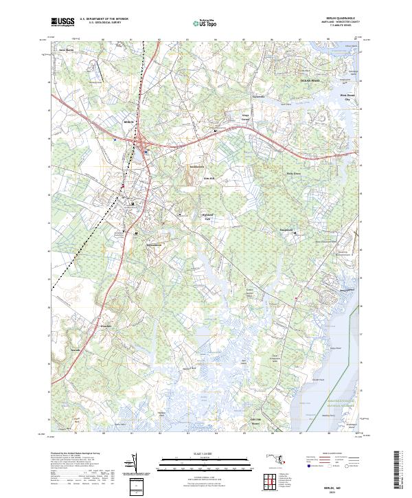 USGS Topographic Map – Berlin