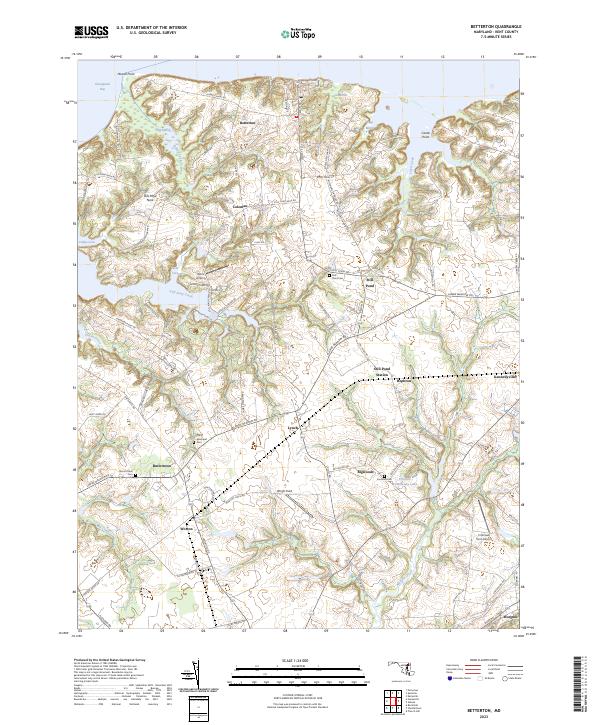 USGS Topographic Map – Betterton