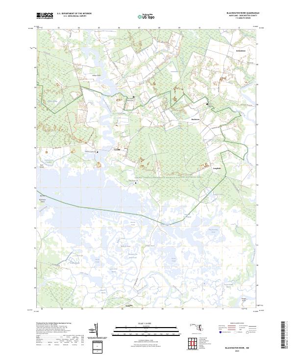 USGS Topographic Map – Blackwater River