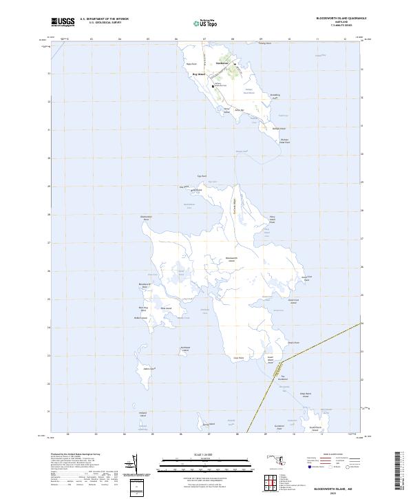 USGS Topographic Map – Bloodsworth Island