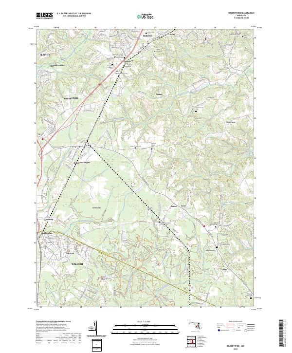 USGS Topographic Map – Brandywine