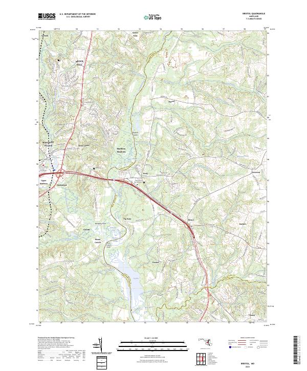 USGS Topographic Map – Bristol