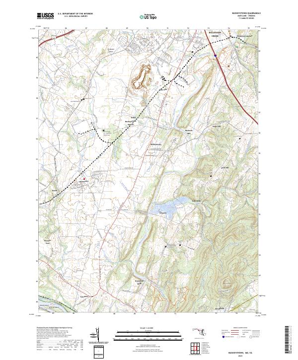 USGS Topographic Map – Buckeystown