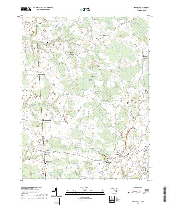 USGS Topographic Map – Burrsville