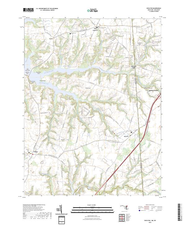 USGS Topographic Map – Cecilton