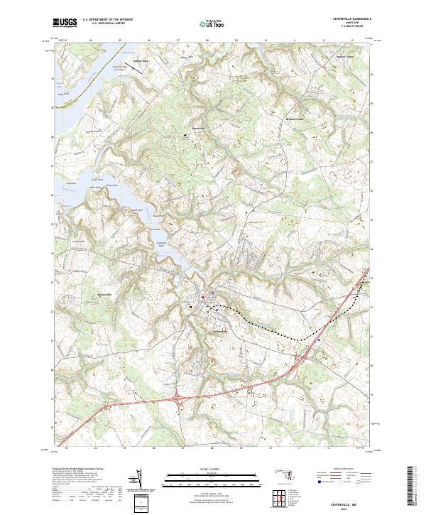 USGS Topographic Map – Centreville