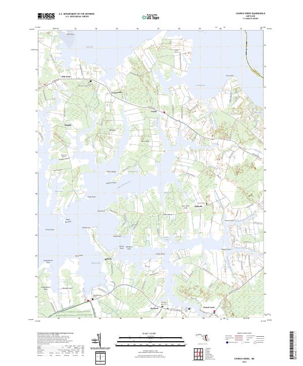 USGS Topographic Map – Church Creek