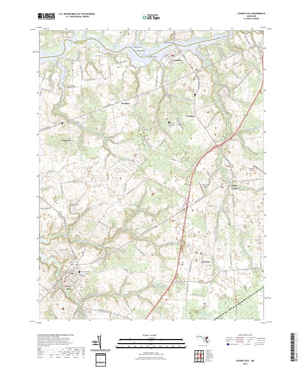 USGS Topographic Map – Church Hill