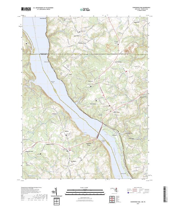 USGS Topographic Map – Conowingo Dam