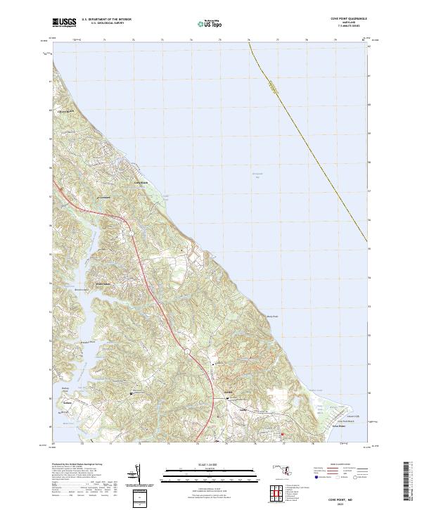 USGS Topographic Map – Cove Point
