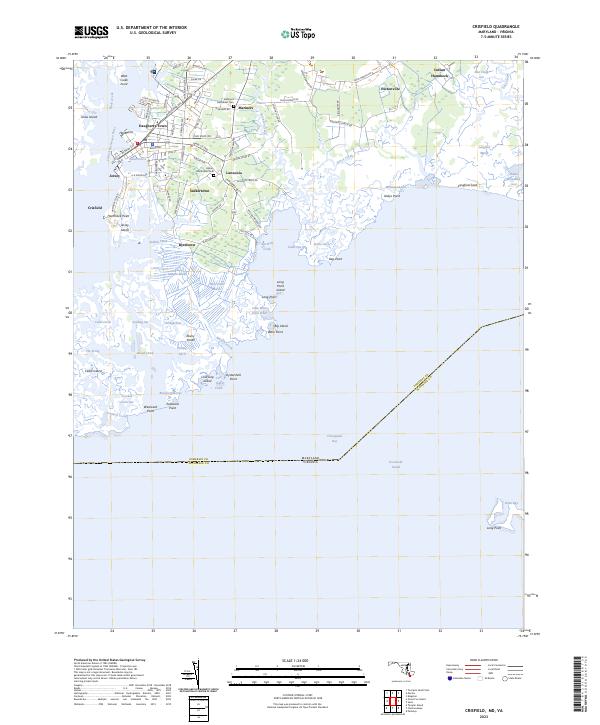 USGS Topographic Map – Crisfield
