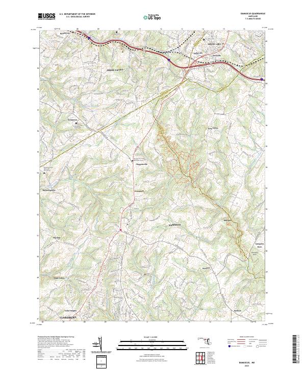 USGS Topographic Map – Damascus
