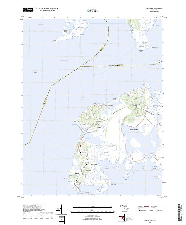 USGS Topographic Map – Deal Island