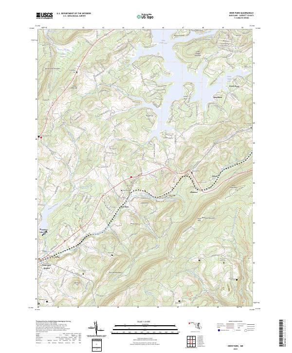 USGS Topographic Map – Deer Park