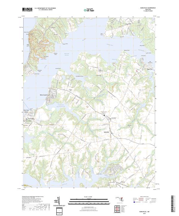 USGS Topographic Map – Earleville