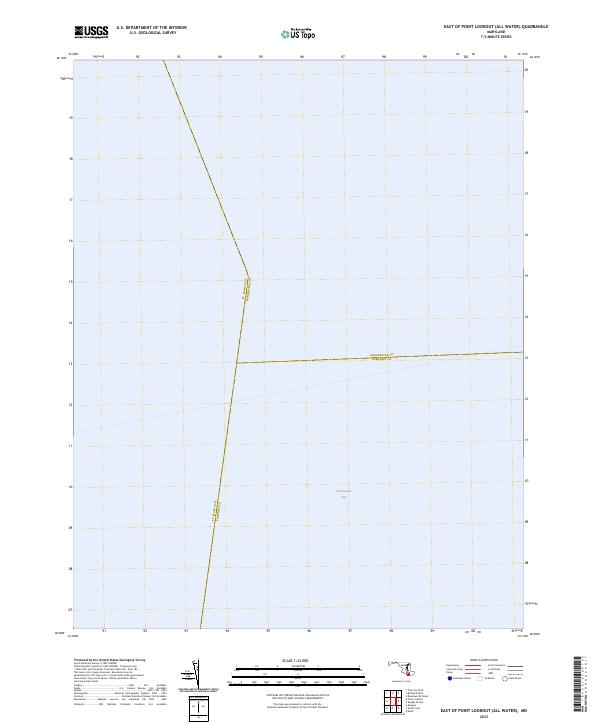 2023 Map of East of Point Lookout (All Water), 2023 Print