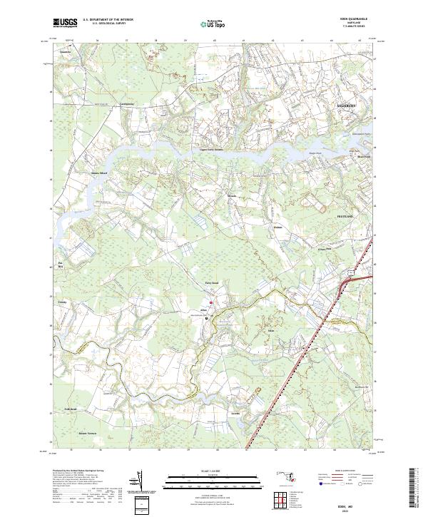 USGS Topographic Map – Eden