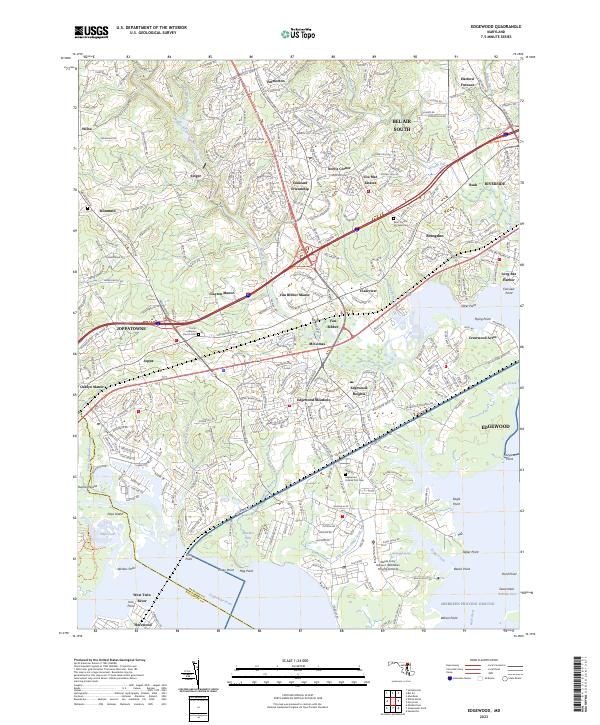 USGS Topographic Map – Edgewood