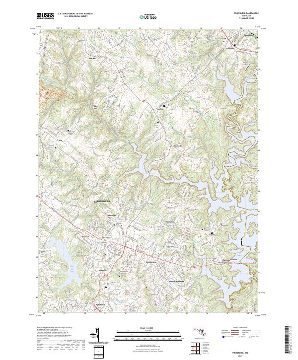 USGS Topographic Map – Finksburg