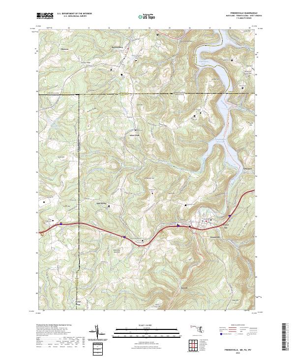 USGS Topographic Map – Friendsville