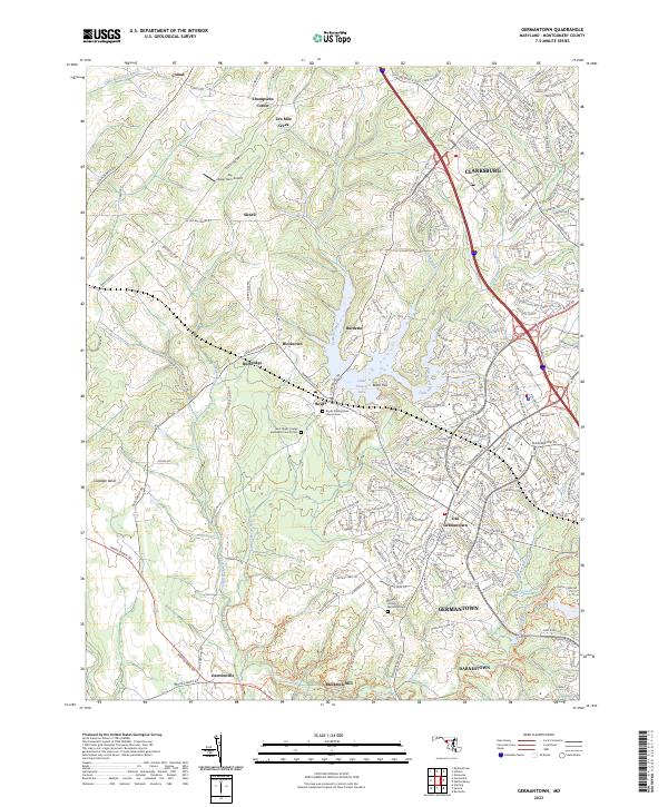 USGS Topographic Map – Germantown
