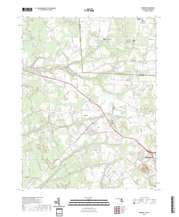 USGS Topographic Map – Hebron