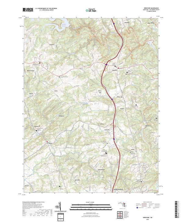USGS Topographic Map – Hereford
