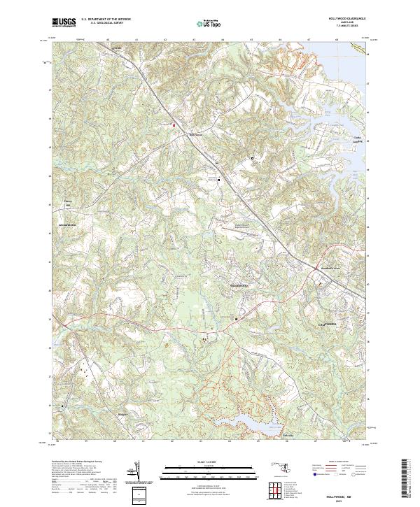 USGS Topographic Map – Hollywood