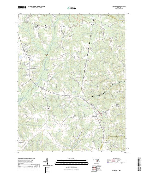 USGS Topographic Map – Hughesville