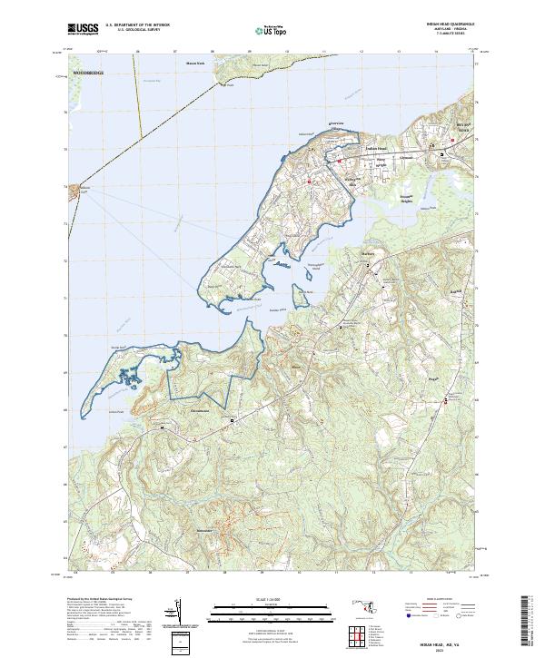 USGS Topographic Map – Indian Head