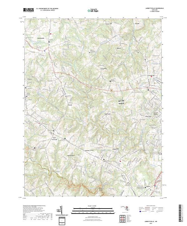 USGS Topographic Map – Jarrettsville
