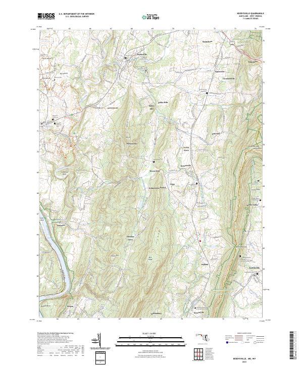 USGS Topographic Map – Keedysville