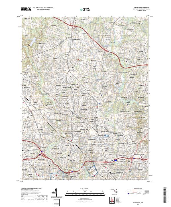 USGS Topographic Map – Kensington