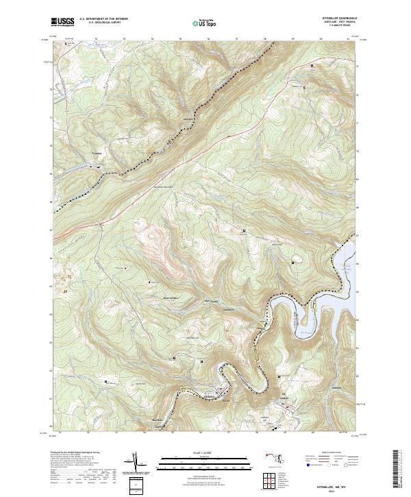 USGS Topographic Map – Kitzmiller