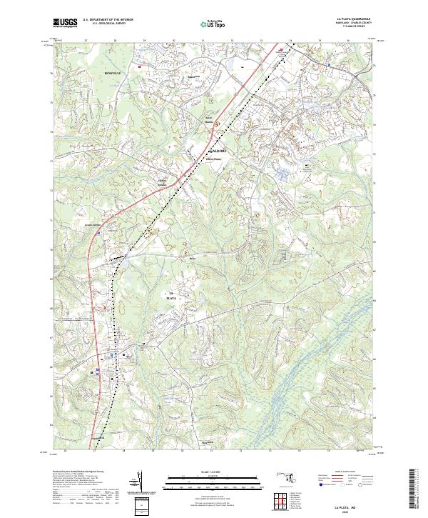 USGS Topographic Map – La Plata